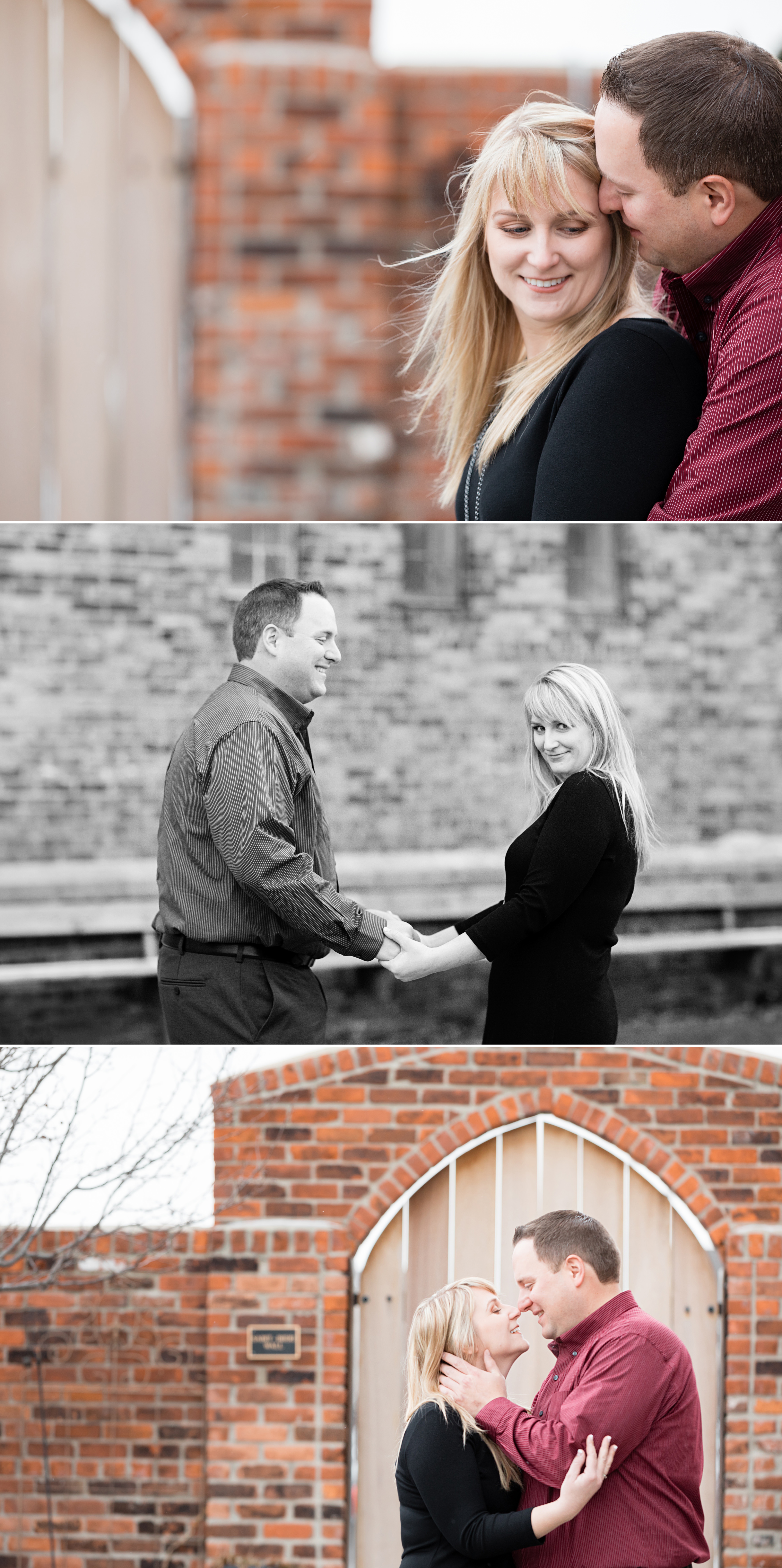 Detroit Engagement Session photos of couple at Scarab Club Michigan