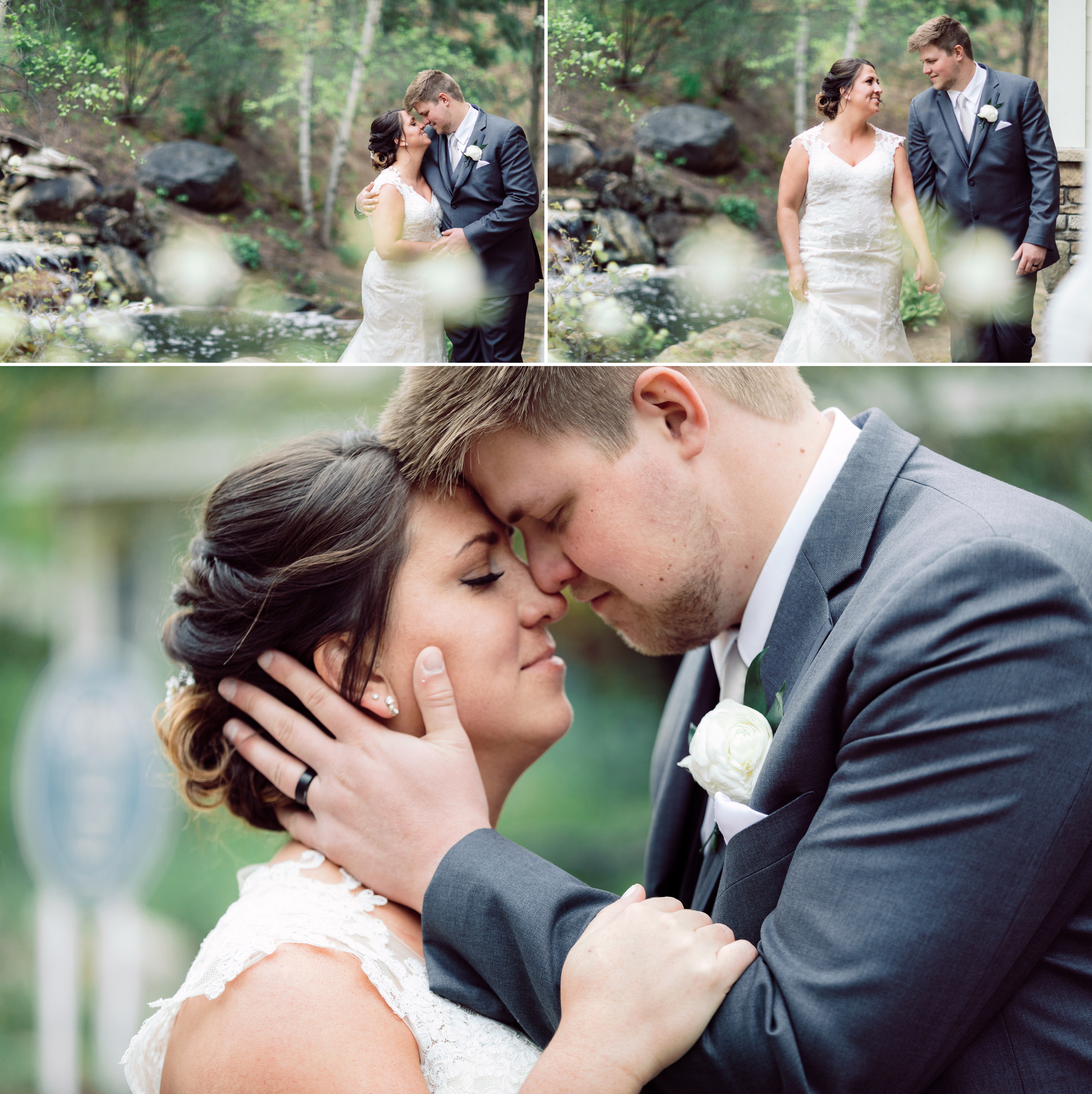 bride and groom portraits at the Homestead in Glen Arbor Michigan