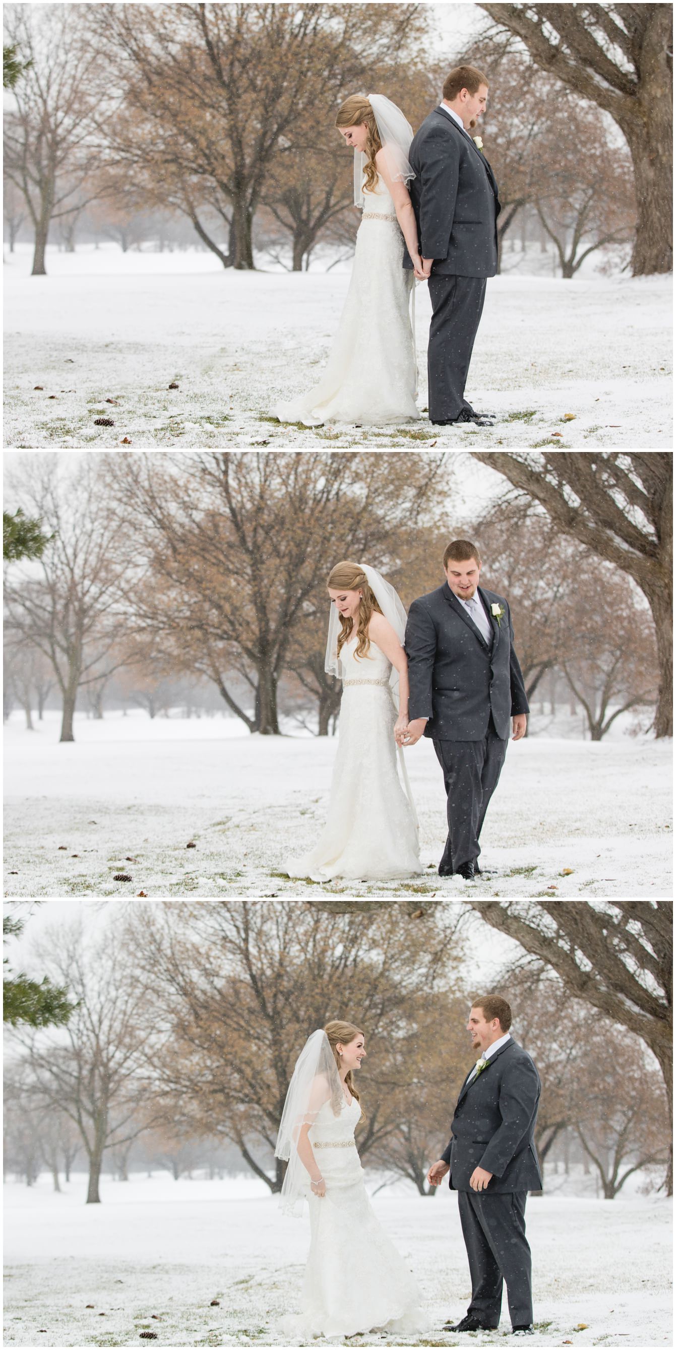 Hunter Claire Grosse  Ile  Country Club Winter Wedding  