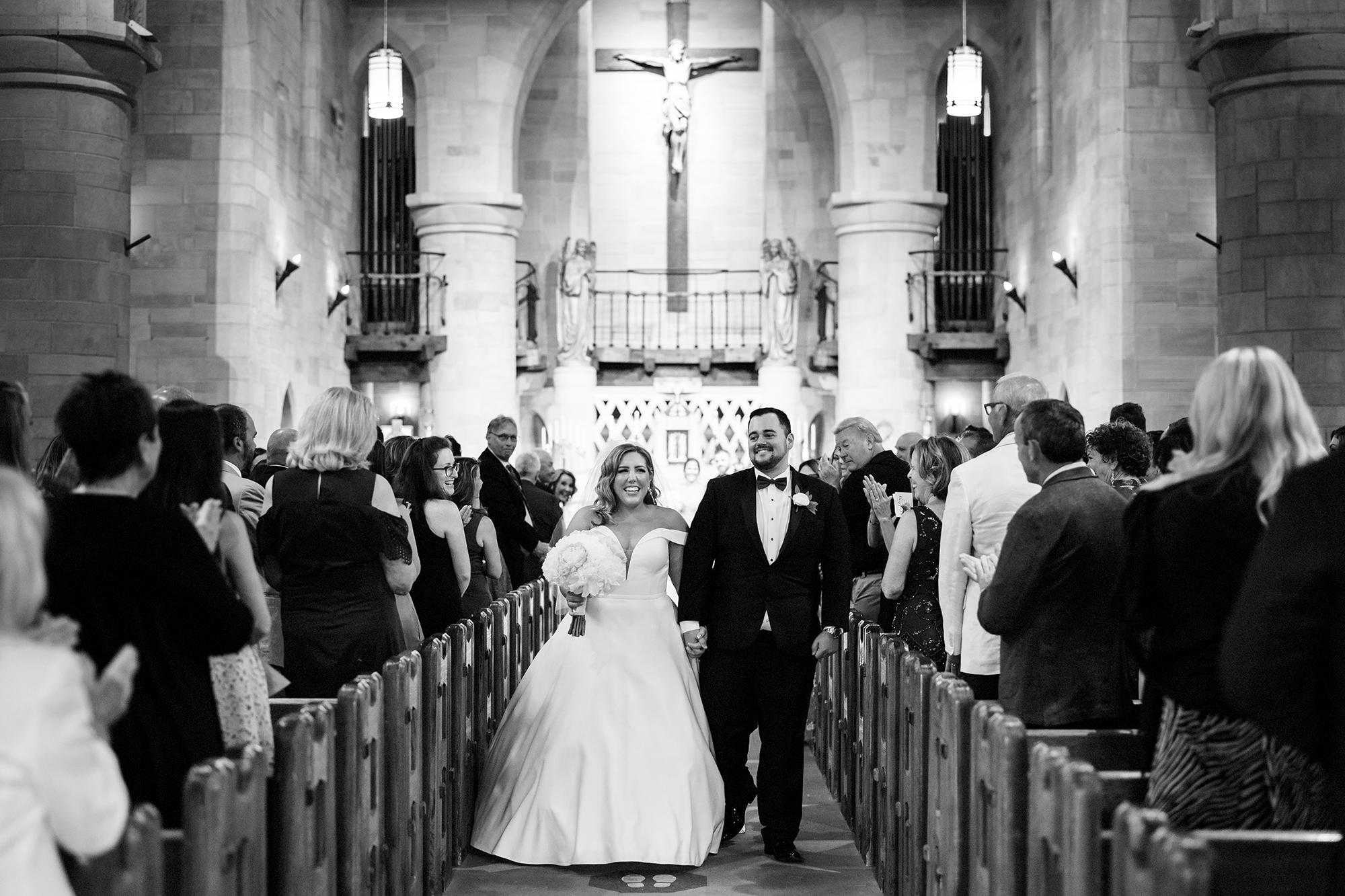 Bride and Groom at St. Hugo of the Hills