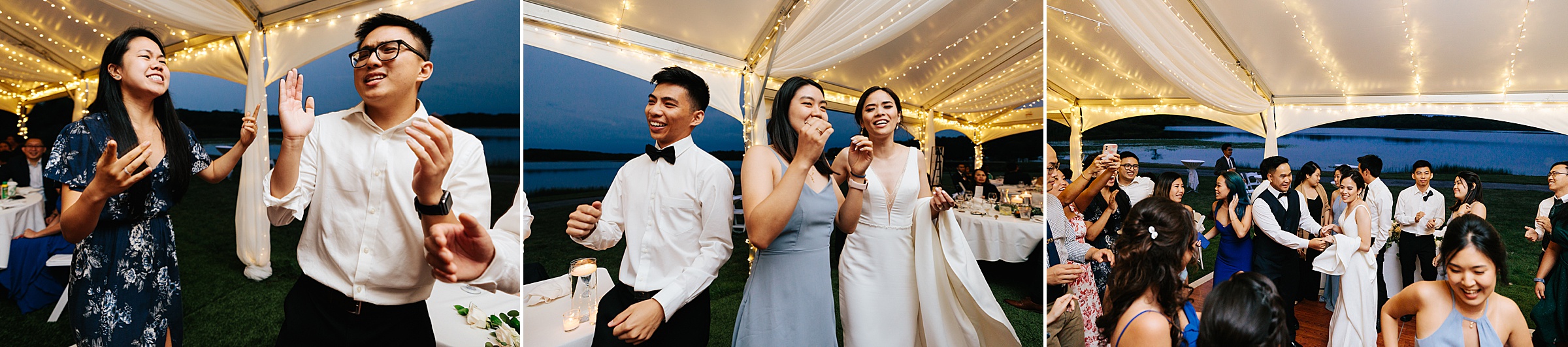 Guests dance and enjoy the outdoor reception by Detroit Wedding Photographer Michele Maloney