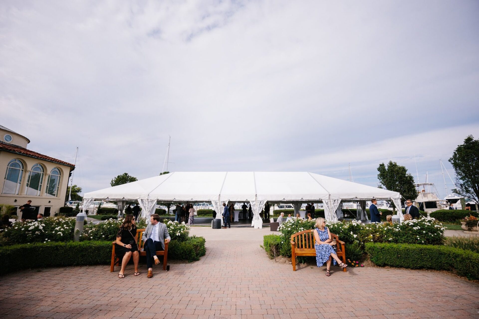 Grosse Pointe Yacht Club wedding tent
