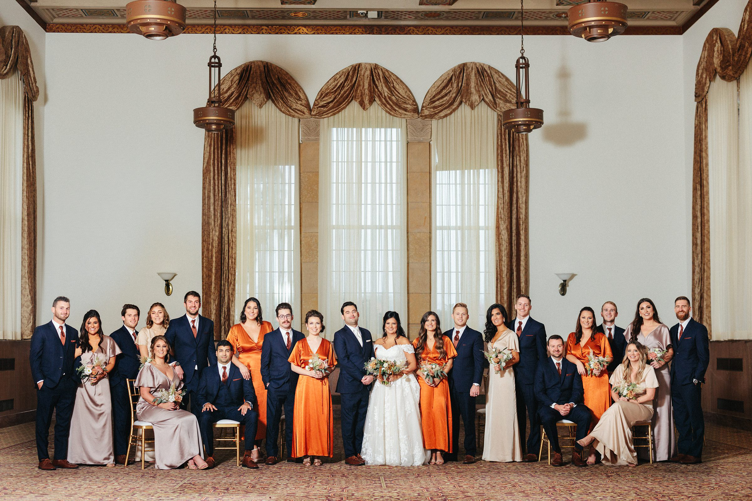 Wedding Party Picture at the Inn at St. Johns by Michele Maloney Photography