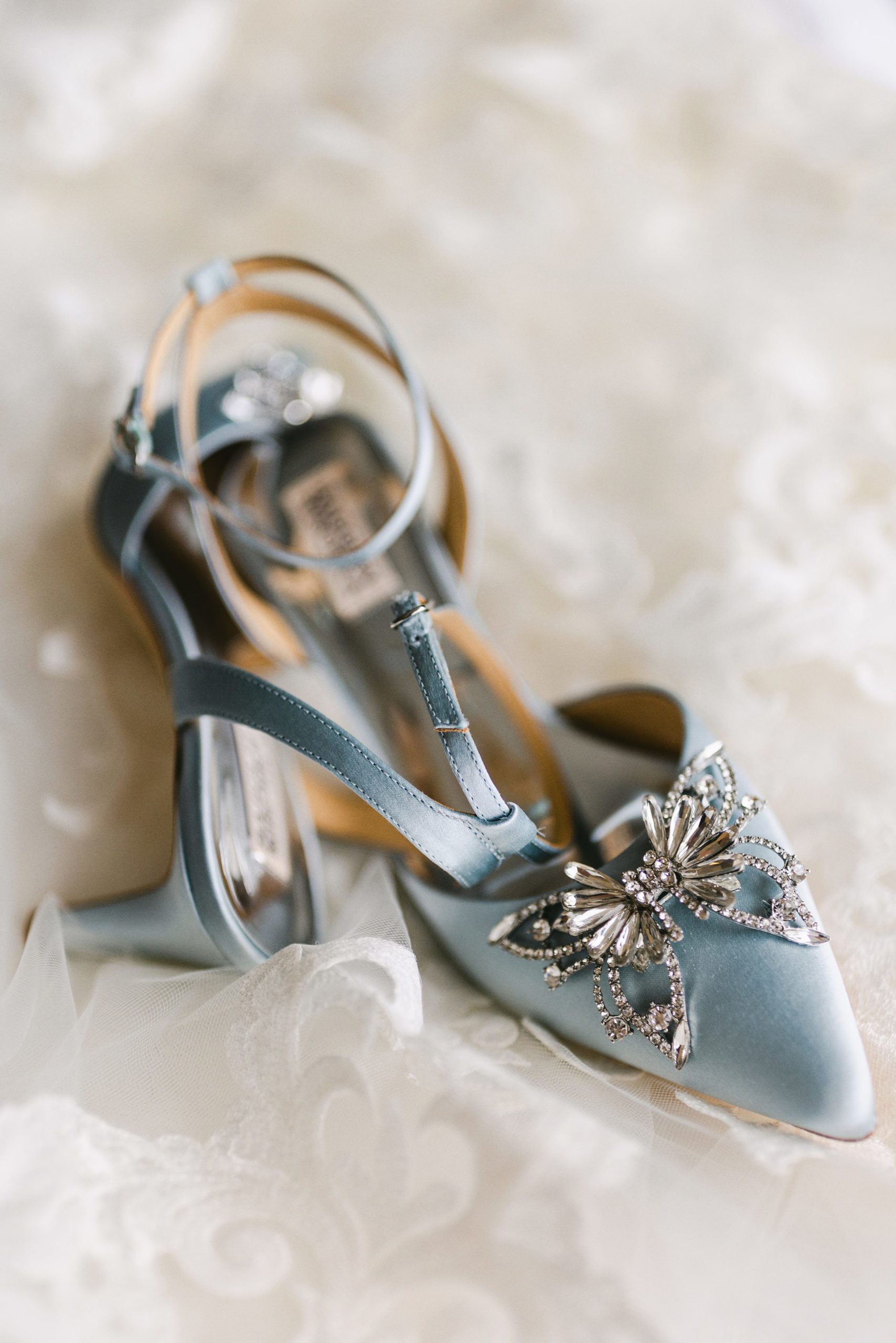 Jimmy Choo Wedding Shoes at the Detroit Mariott by Michele Maloney Photography