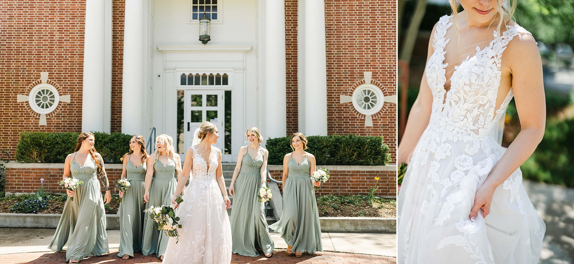 Bride and her girls in Holand Michigan by Michele Maloney Photography