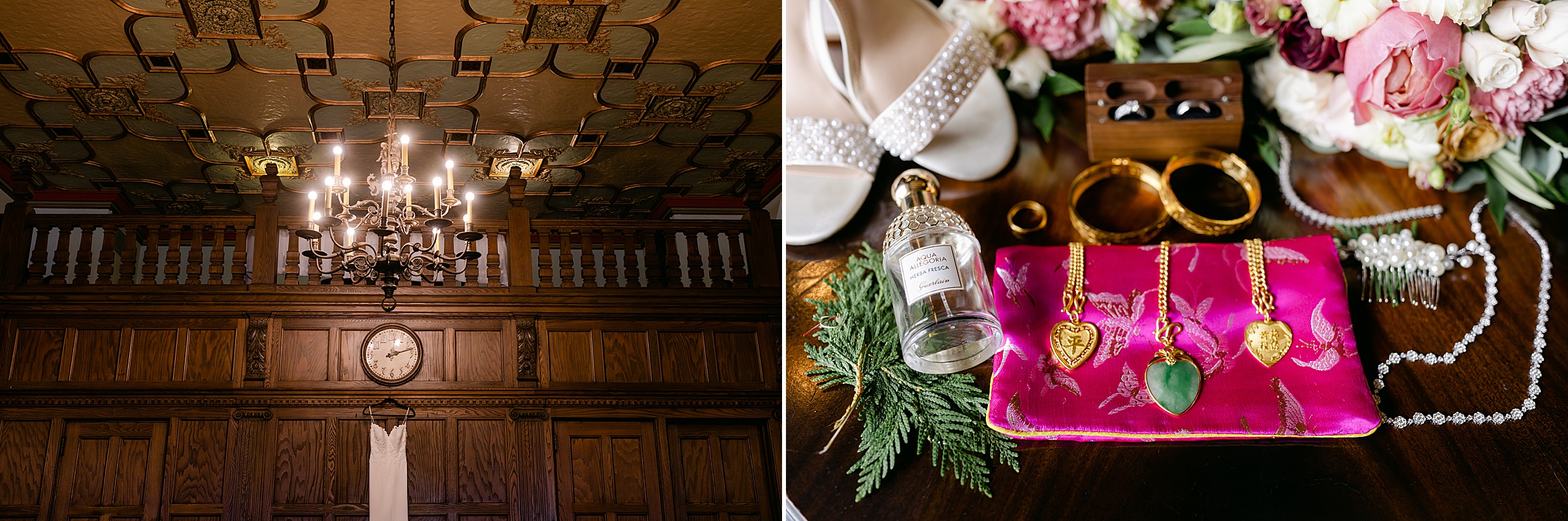 Details of the bride at the Masonic Temple in Detroit by Michele Maloney Photography