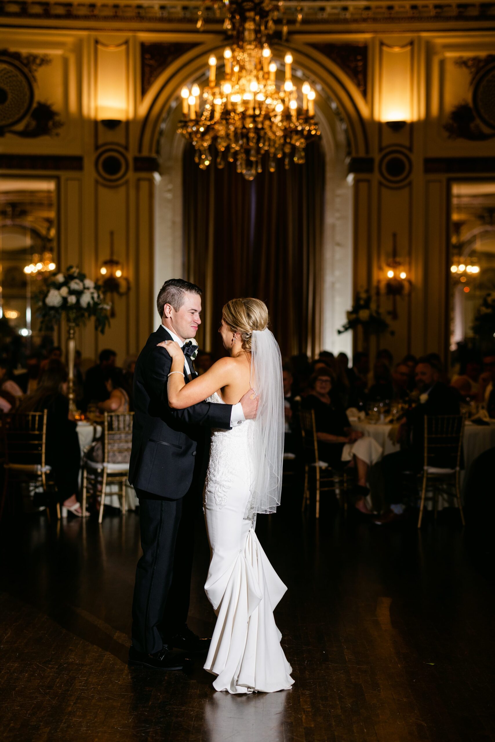 Bride and Groom's First Dance at the Colony Club by Michele Maloney Photography