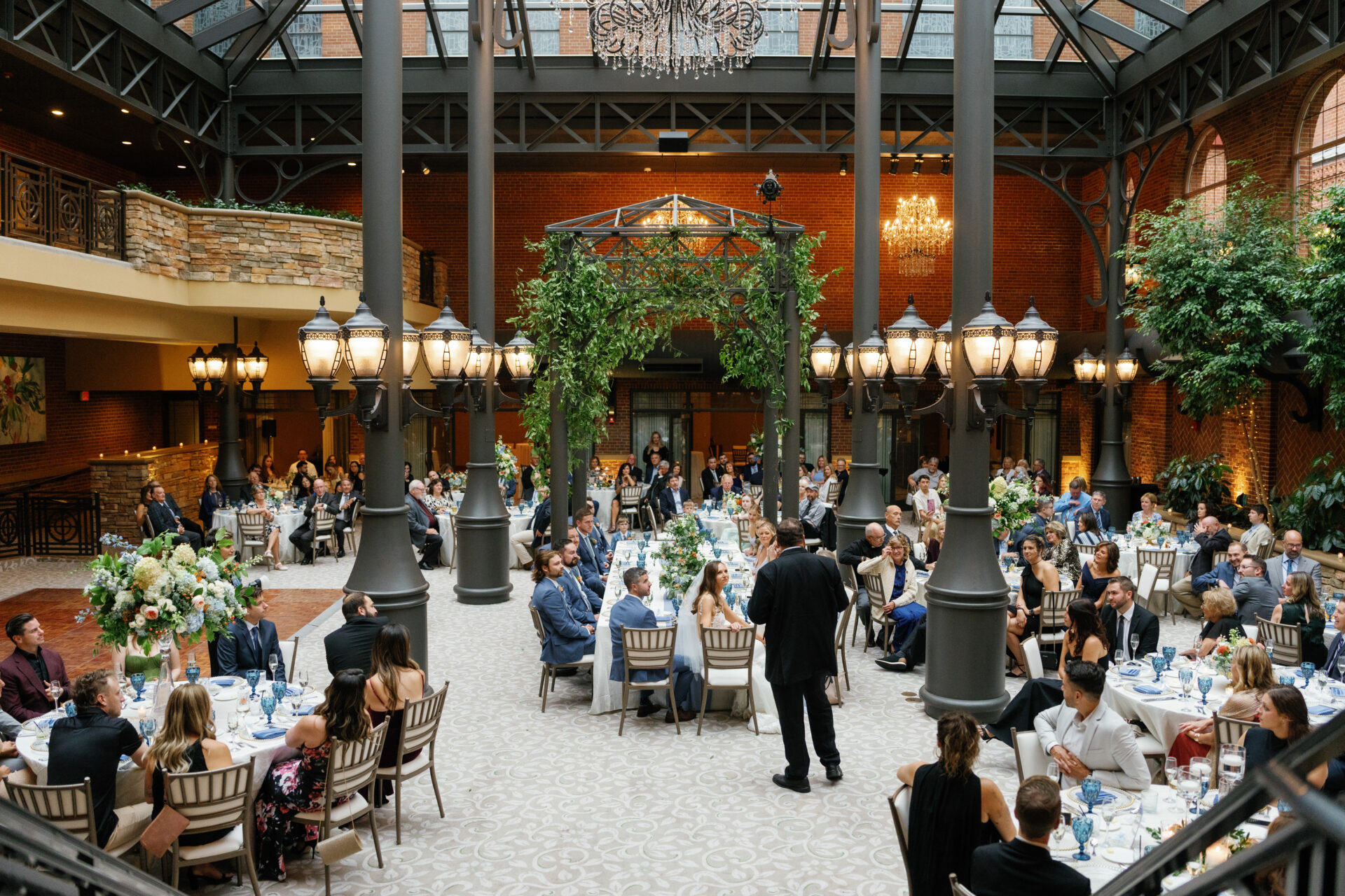 Elegant ballroom reception details at Saint John’s Resort wedding